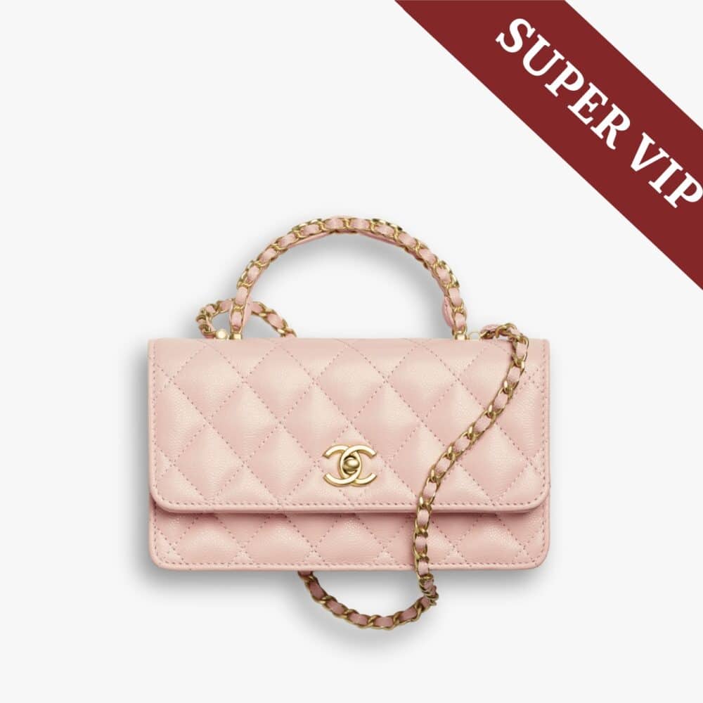 Super Vip 1:1 - Chanel Wallet On Chain Pink With Gold Tone Metal 18Cm AP4798 B21415 U2360