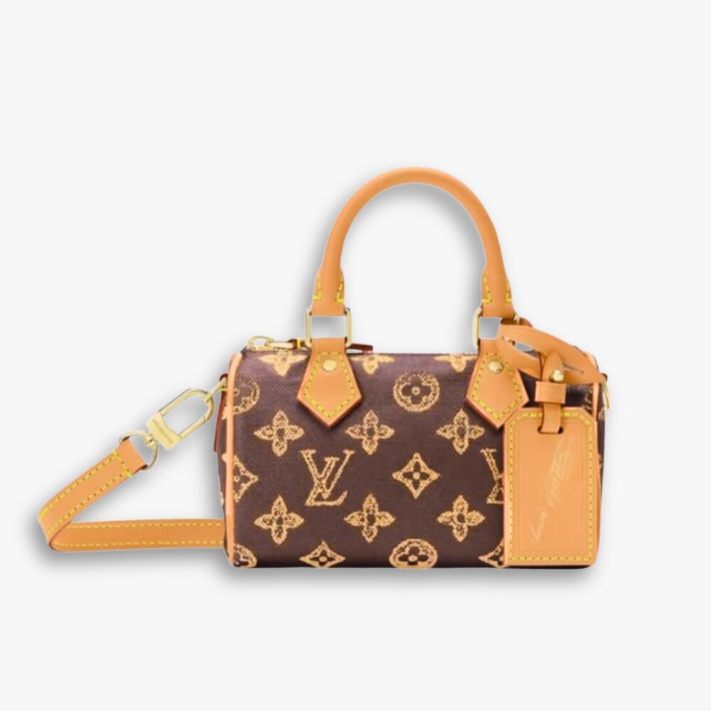 Louis Vuitton Nano Speedy NV Monogram Origine Ebene 16Cm M27610