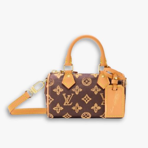 Louis Vuitton Nano Speedy NV Monogram Origine Ebene 16Cm M27610