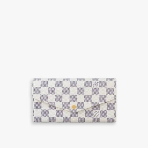 Louis Vuitton Sarah Wallet Damier Azur Canvas 19Cm N63208
