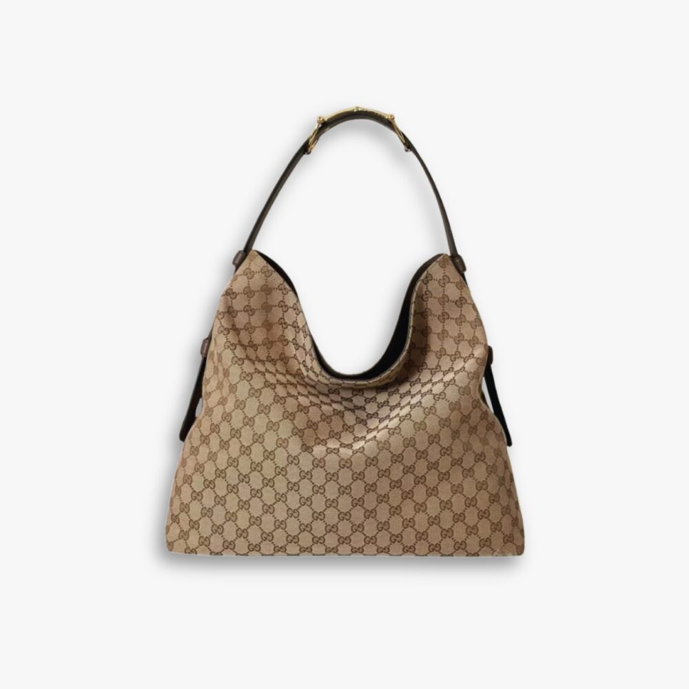 Gucci Beatrix Large Tote Bag Brown And Beige GG Canvas 40Cm