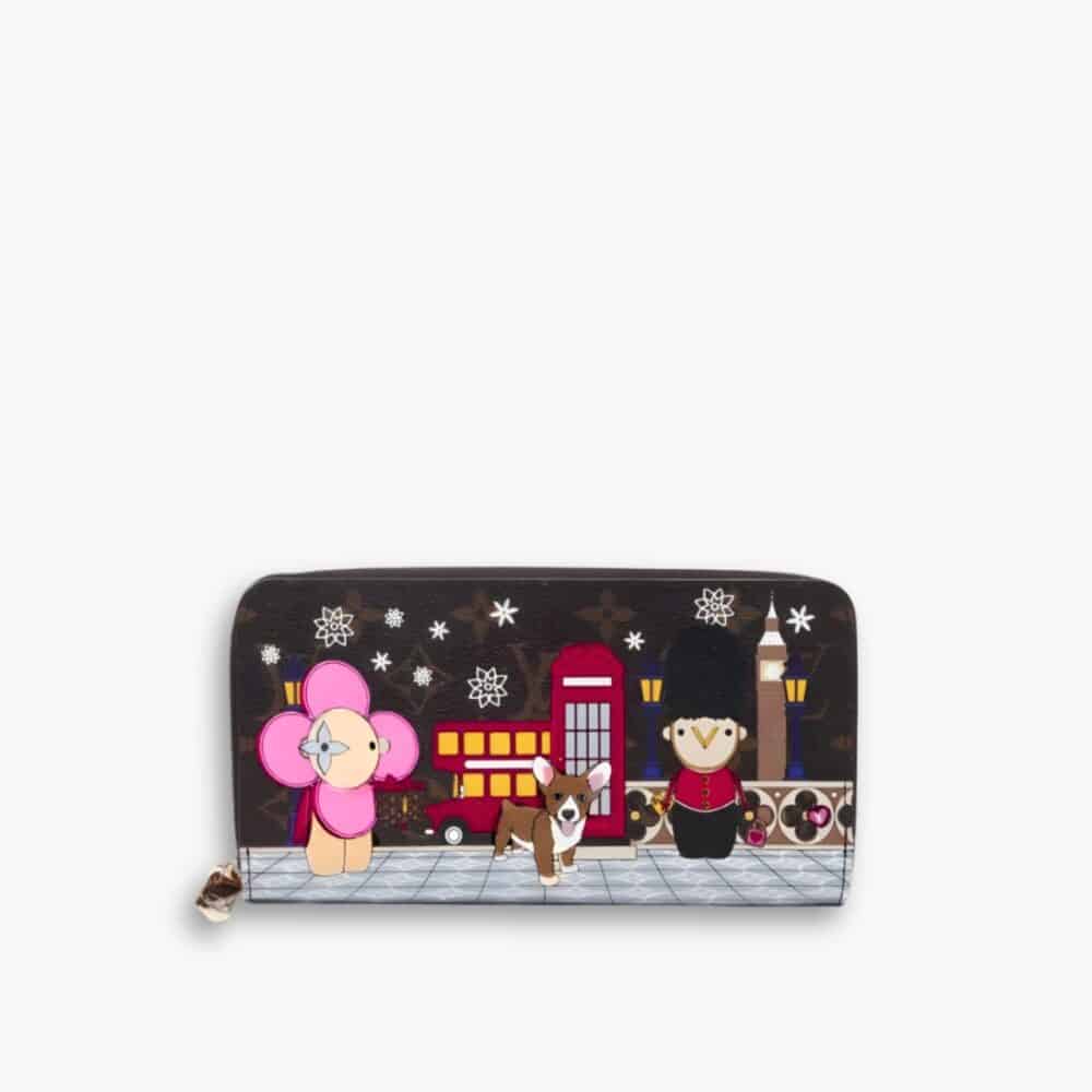 Louis Vuitton Monogram Christmas Animation Zippy Wallet 19Cm M68487