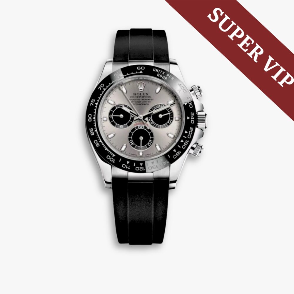 Super Vip 1:1 - Rolex Cosmograph Daytona Silver Oysterflex 40mm 116519LN 0027