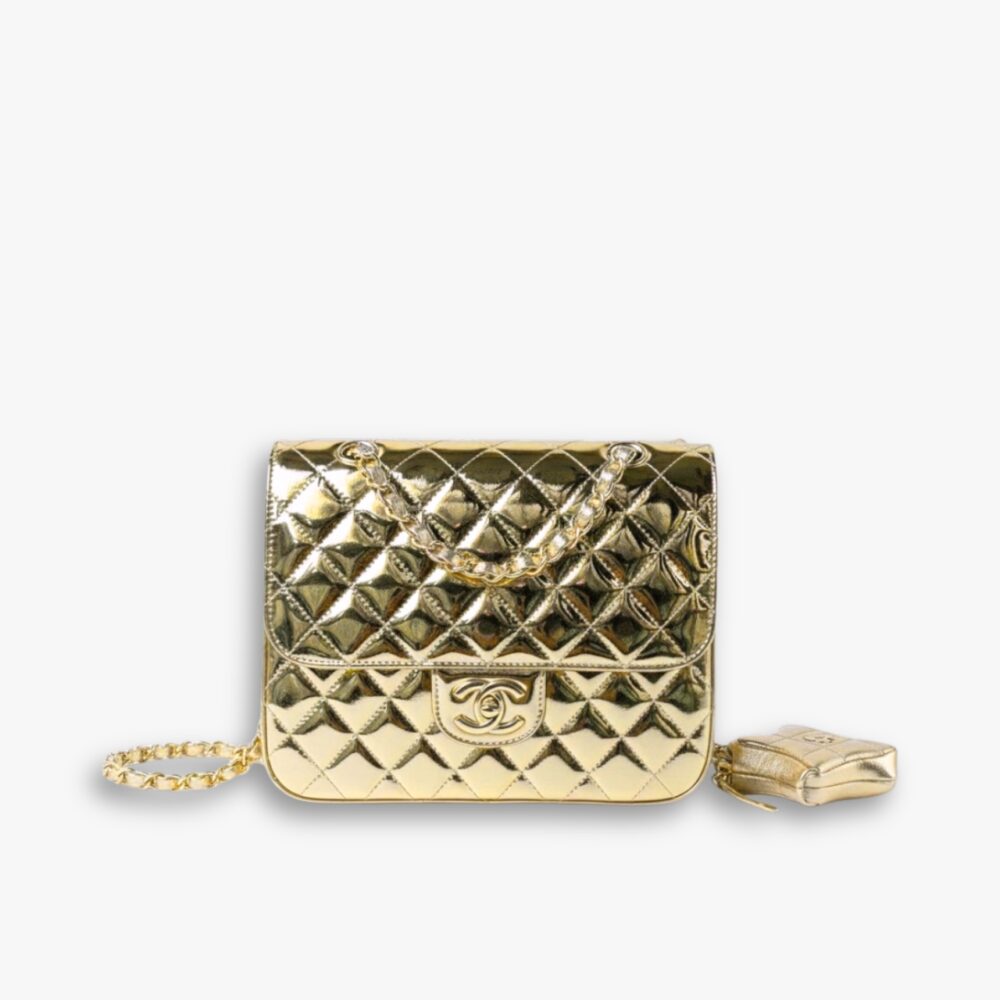 Chanel Mirror Mini Classic Flap With Star Coin Purse 23Cm AS4649 B14873 NT671