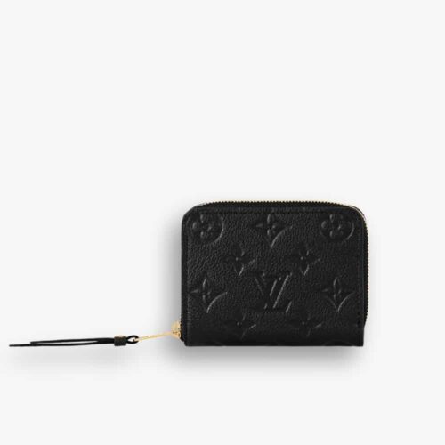 Louis Vuitton Zippy Coin Purse Wallet Monogram Empreinte Black 11cm M60574