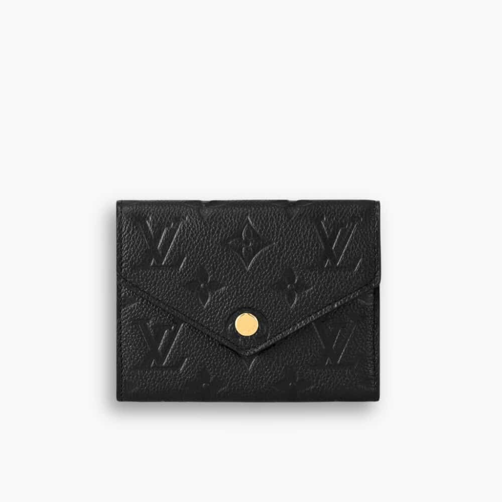 Louis Vuitton Victorine Wallet Monogram Empreinte Black 12cm M64060