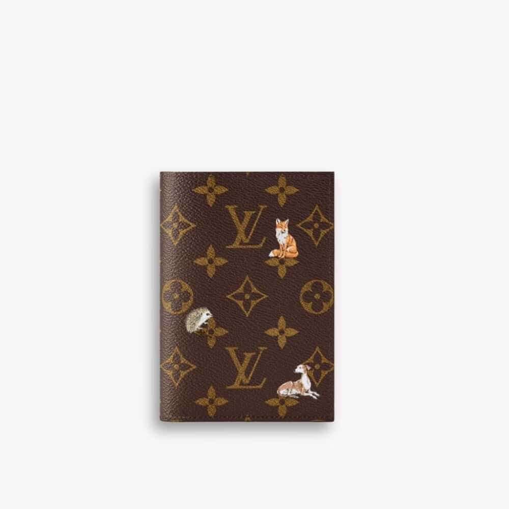 Louis Vuitton Passport Cover Monogram Forest Canvas Brown 14Cm M27023