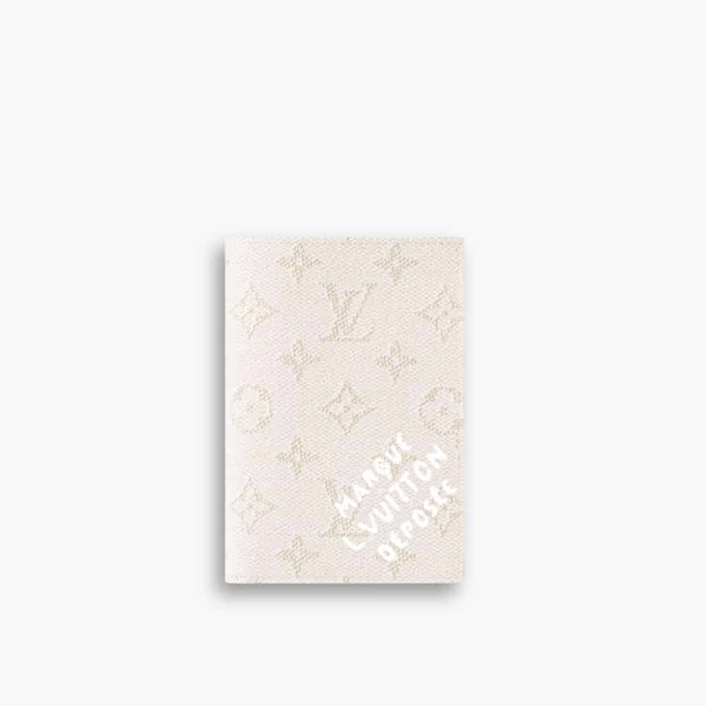 Louis Vuitton Passport Cover Monogram Heritage Off White 14Cm M15075