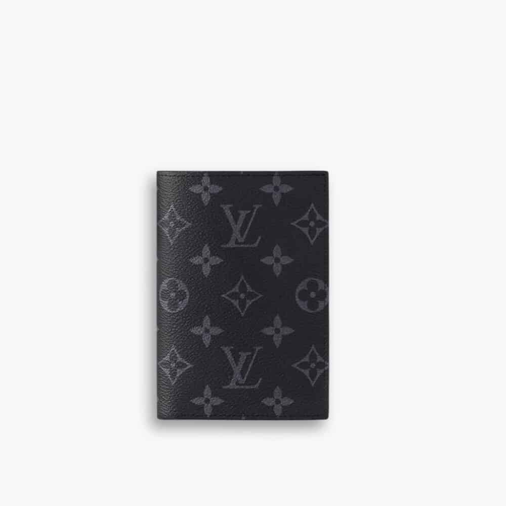 Louis Vuitton Passport Cover Monogram Eclipse Black 14Cm M64501