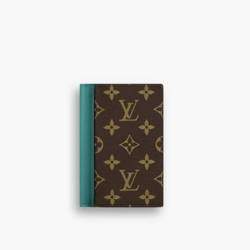 Louis Vuitton Passport Cover Monogram Macassar Borneo Green 14Cm M12823