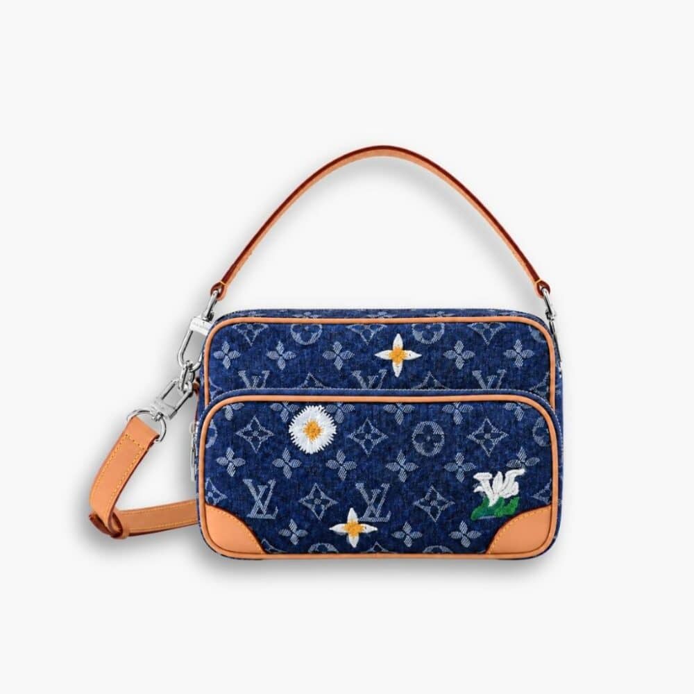 Louis Vuitton Nil Bag Blue Denim 21Cm