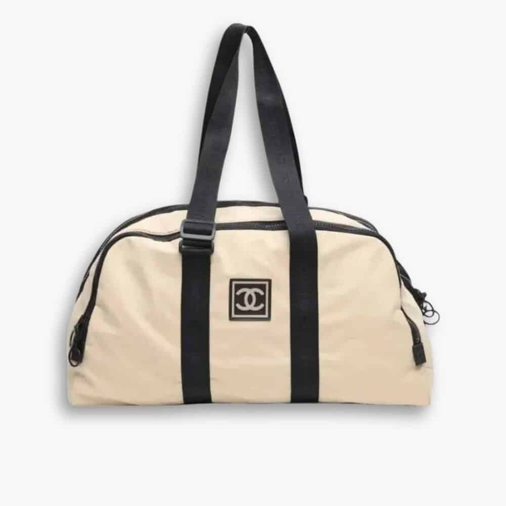 Chanel Sport Duffle Bag White 51Cm