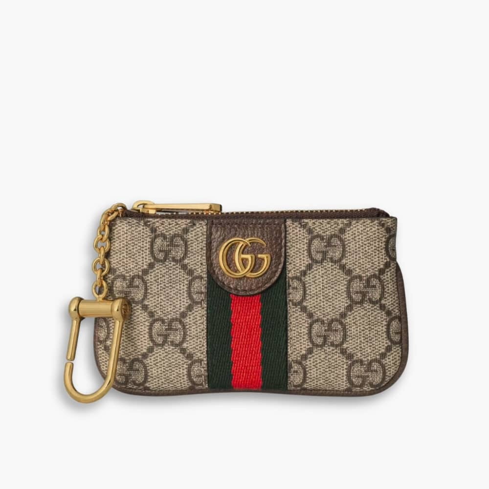 Gucci Ophidia Key Case Beige And Ebony 12cm 671722 96IWG 8745