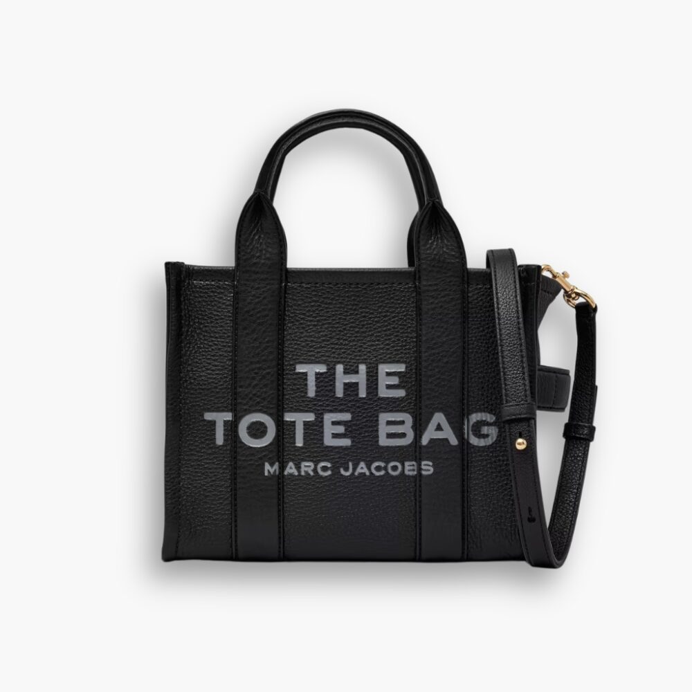 Marc Jacobs The Leather Small Tote Bag Black 26Cm H009L01SP21