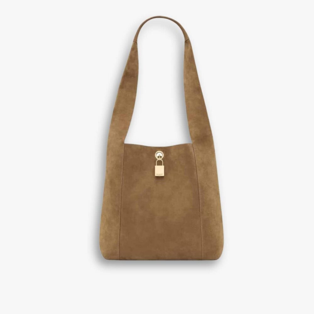 Saint Laurent Tanger In Suede Biscuit Brown 28Cm 773686AAC2F9851