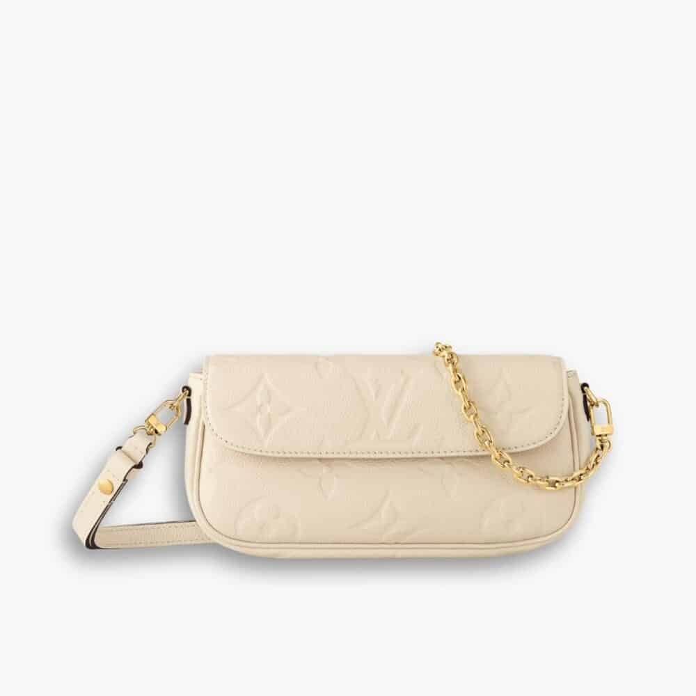 Louis Vuitton Wallet On Chain Ivy Monogram Empreinte Cream 23Cm M82210