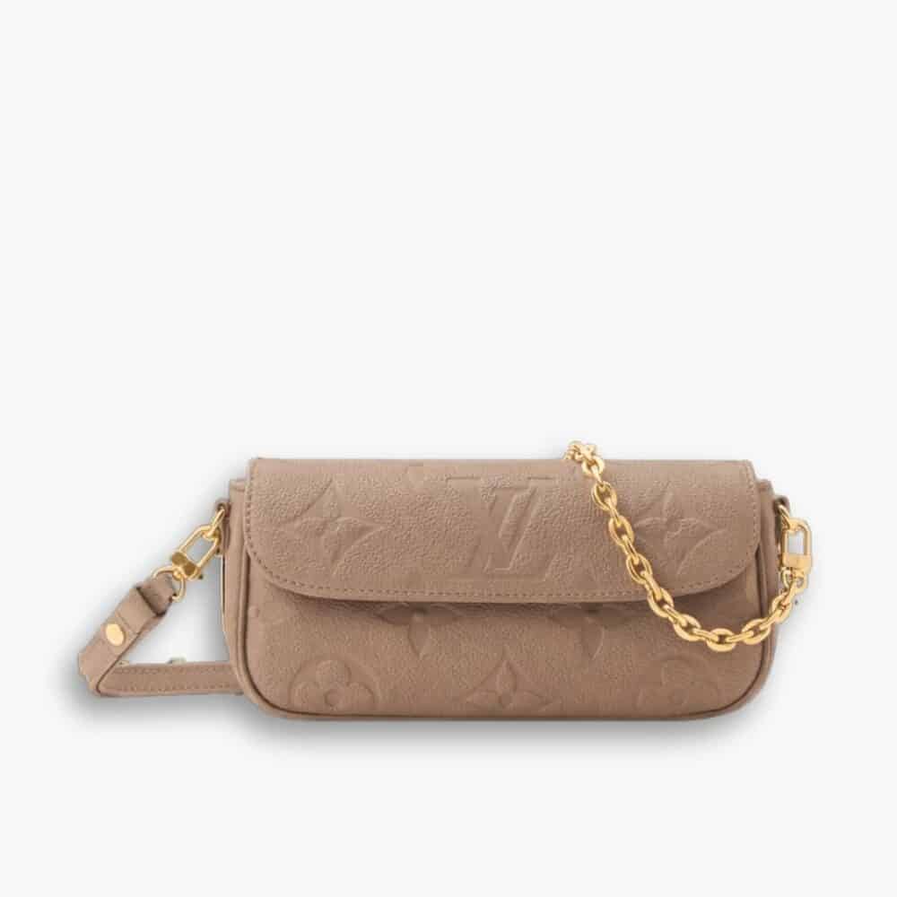 Louis Vuitton Wallet On Chain Ivy Monogram Empreinte Greige 23Cm