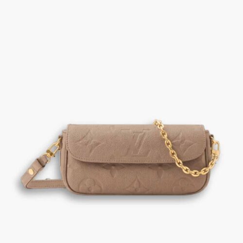 Louis Vuitton Wallet On Chain Ivy Monogram Empreinte Greige 23Cm