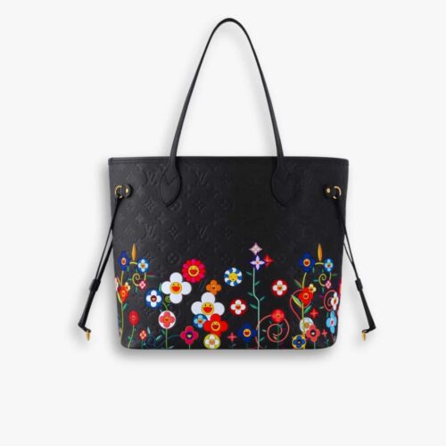 Louis Vuitton X Takashi Murakami Neverfull MM Black 31cm M13675