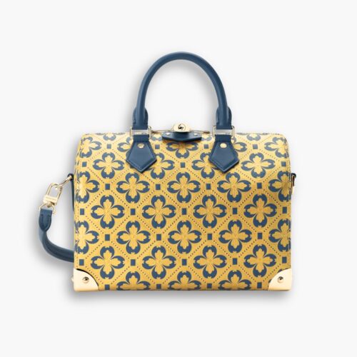 Louis Vuitton Speedy Trunk 25 Blue Gold 27Cm M27411