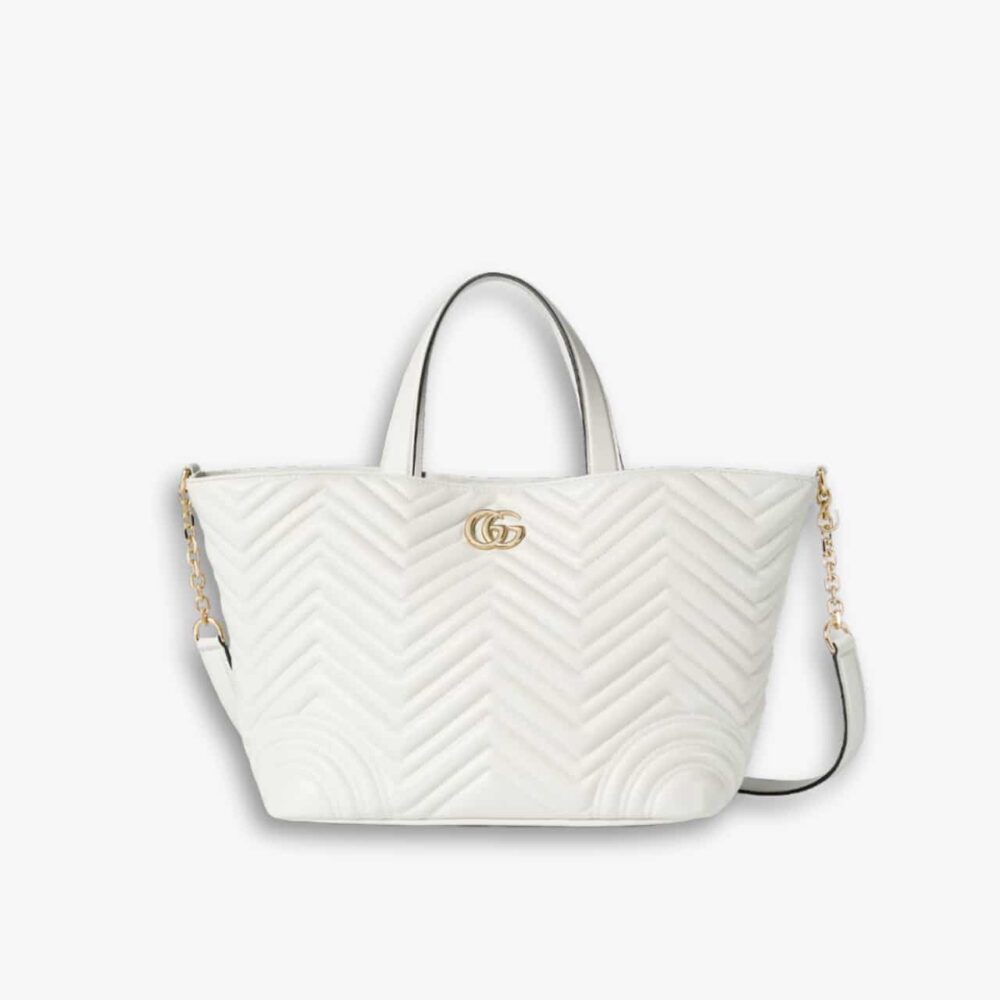 Gucci Betty Small Tote Bag White Matelasse 18Cm 847386 AAFA1 9050