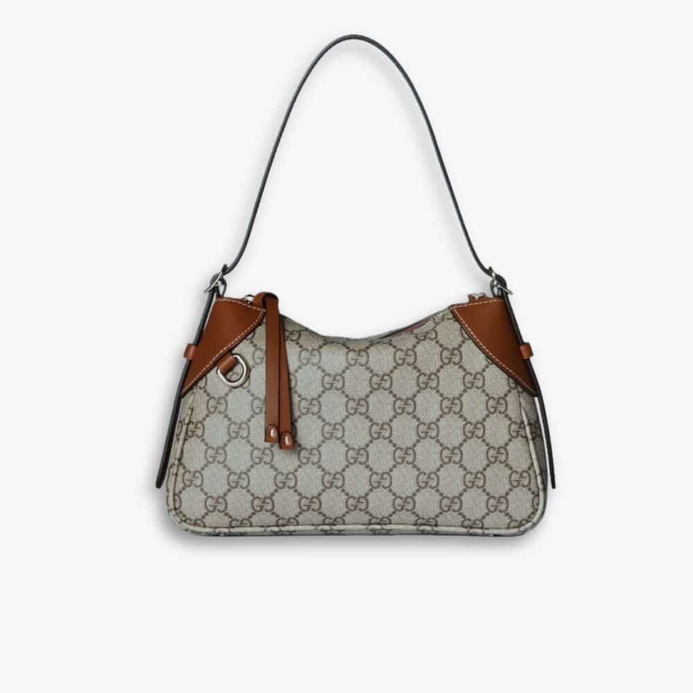 Gucci GG Emblem Super Mini Shoulder Bag Brown 24cm 820696 FAD6L 9758