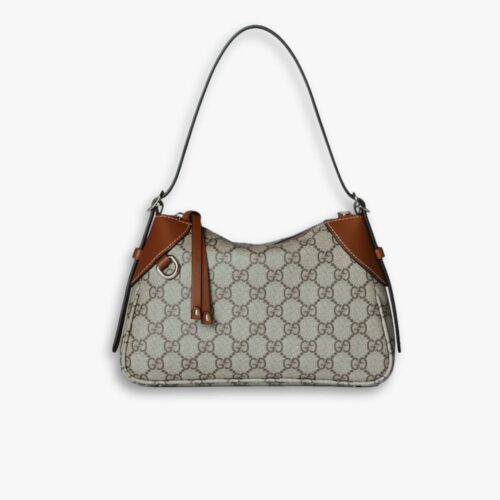 Gucci GG Emblem Super Mini Shoulder Bag Brown 24cm 820696 FAD6L 9758
