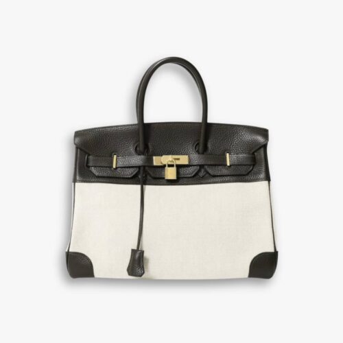 Hermes Birkin 25 Toile H Black 25cm
