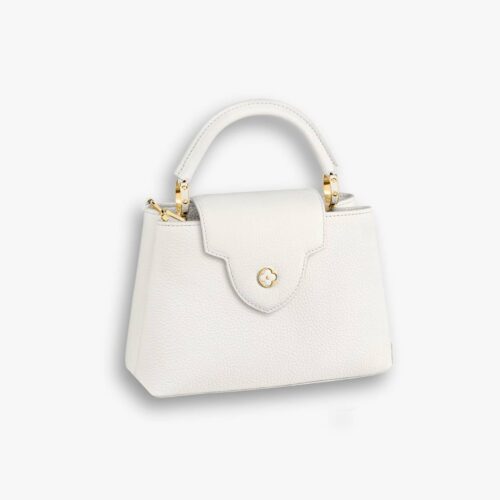 Louis Vuitton Mini Capucines Leather White 20cm
