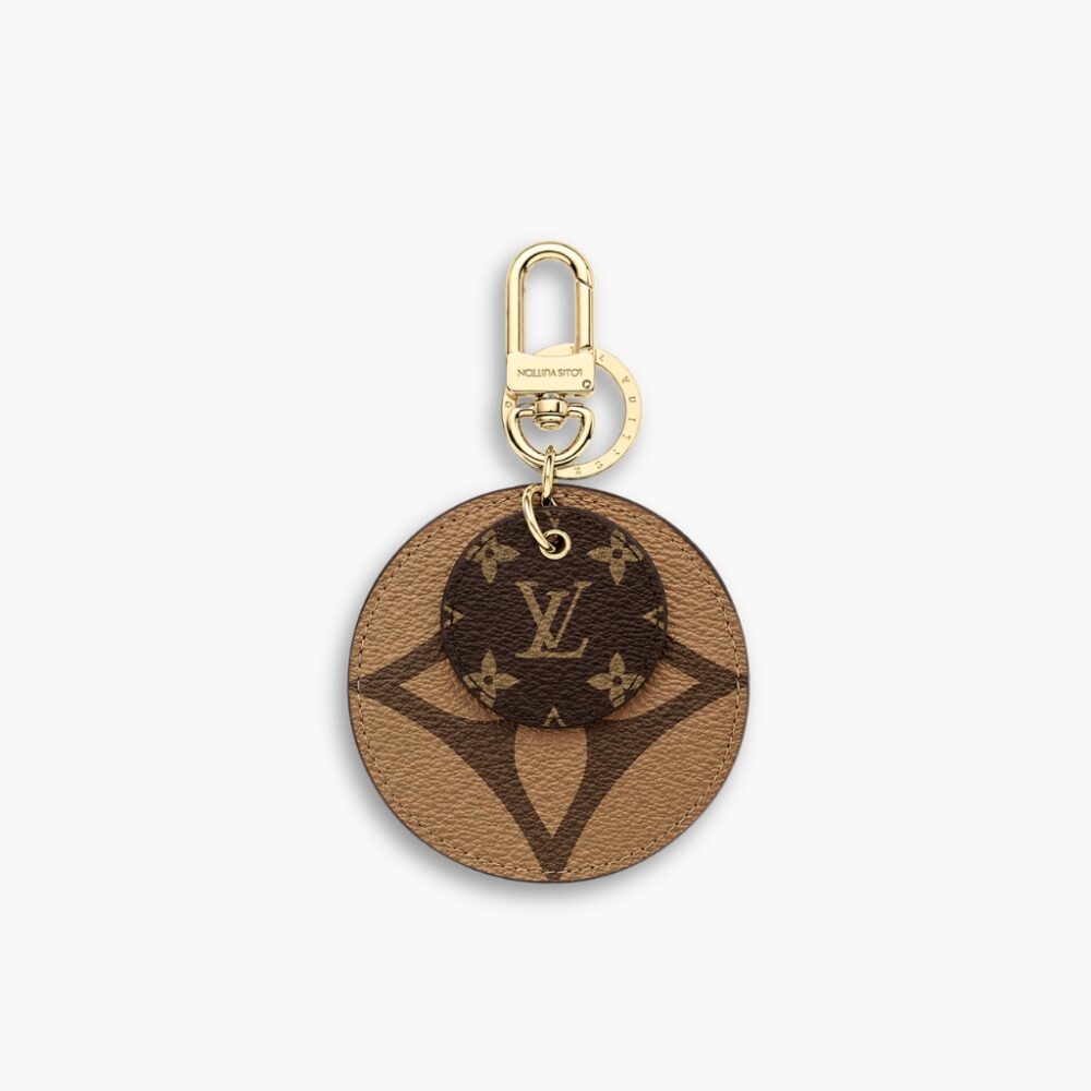 Louis Vuitton Reverse Monogram Key Holder Bag Charm Brown M69317