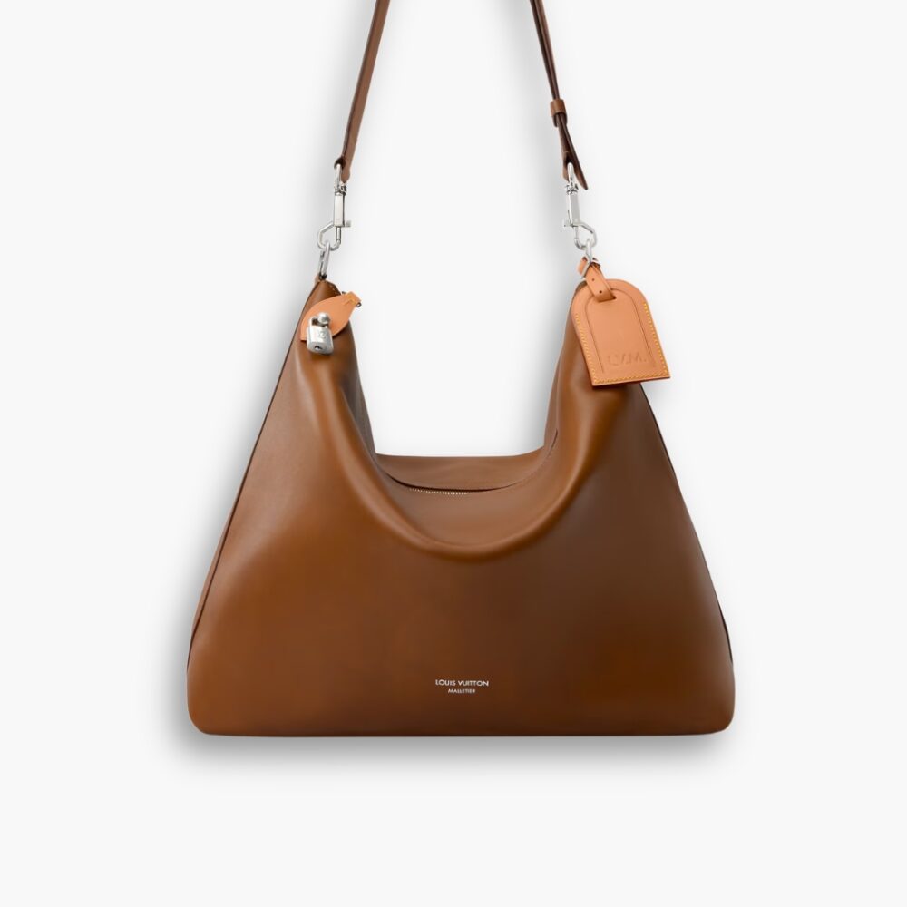 Louis Vuitton Vagabond Hobo Bag Caramel Brown 48Cm M28392