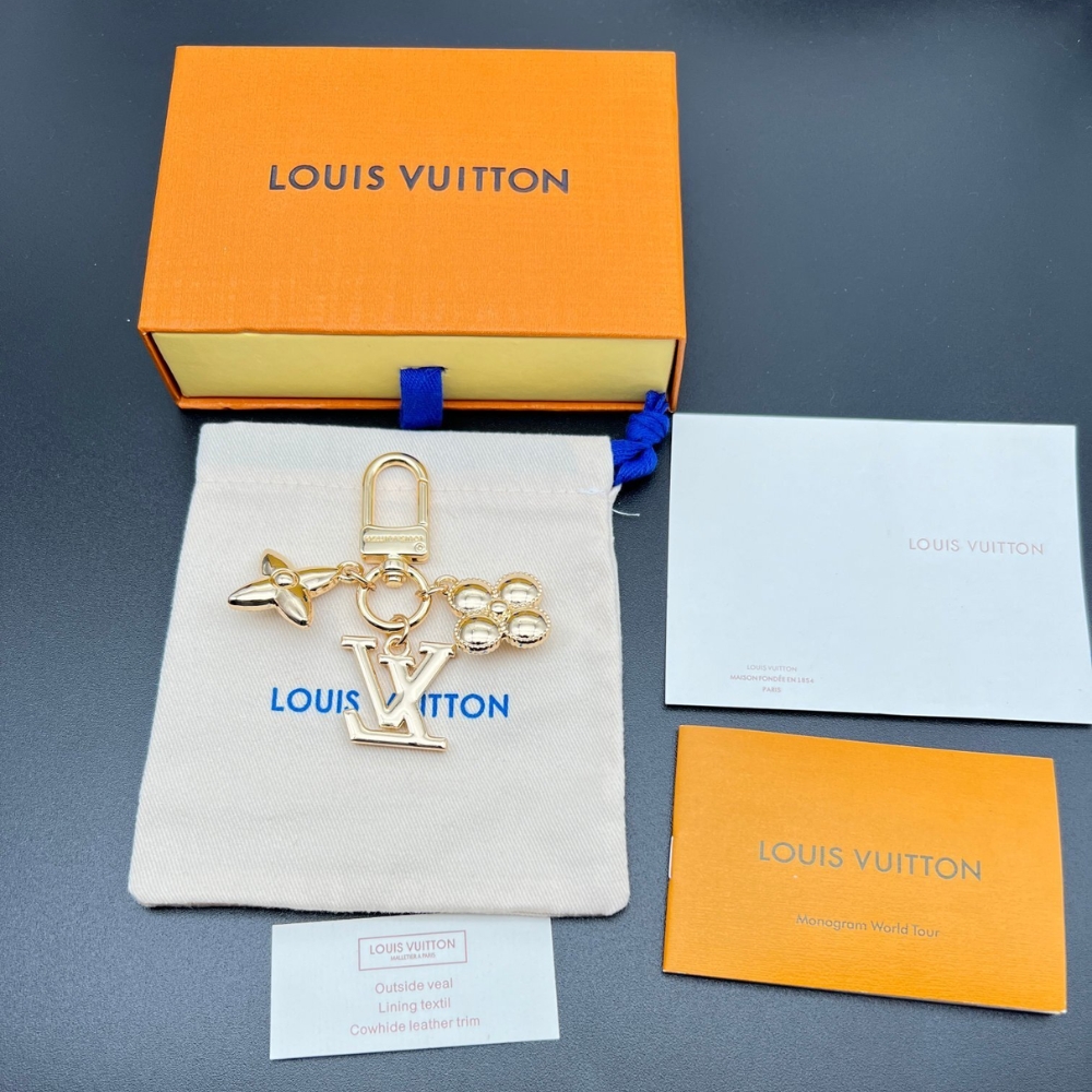 Louis Vuitton Micro Charms Lv Iconic Key Holder Gold M01566 - Image 6