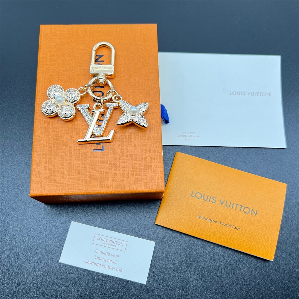 Louis Vuitton Micro Charms Lv Iconic Key Holder Gold M01566 - Image 2