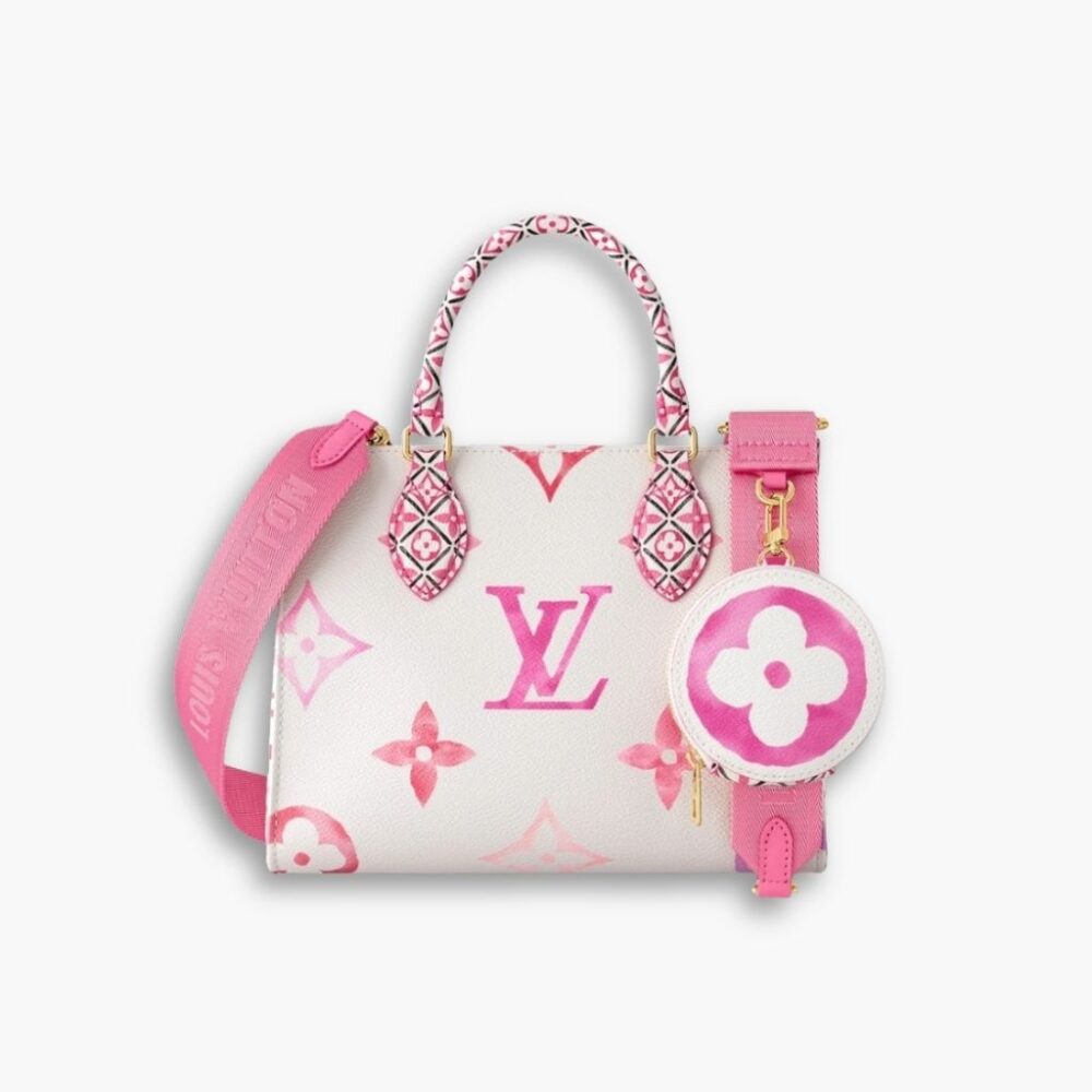 Louis Vuitton Onthego PM Bag Pink 25Cm M22976