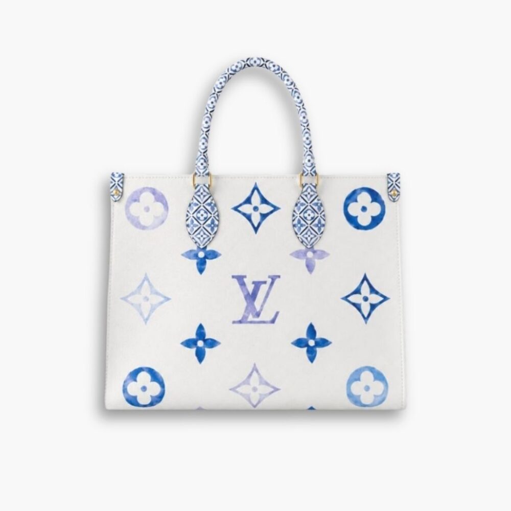 Louis Vuitton By The Pool Onthego PM Tote Bag Blue 35Cm