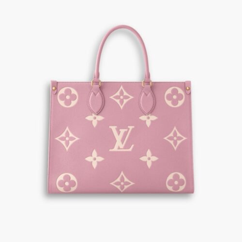 Louis Vuitton Onthego MM Monogram Empreinte Trianon Pink 35cm M46286