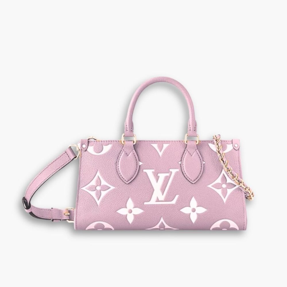 Louis Vuitton Onthego East West Bag Pink White 25Cm
