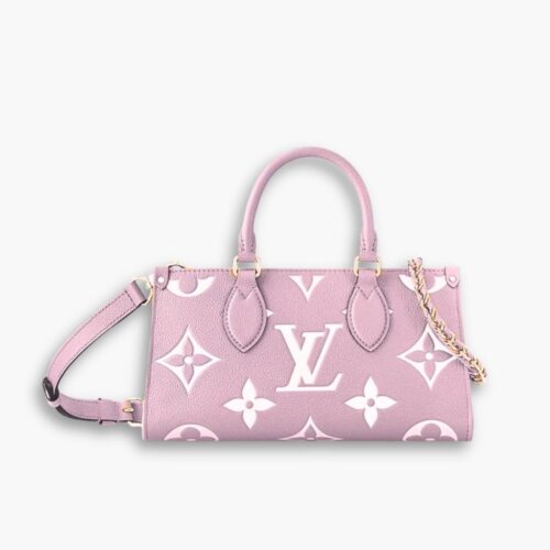 Louis Vuitton Onthego East West Bag Pink White 25Cm