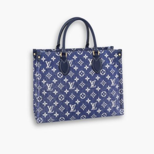 Louis Vuitton Onthego MM Denim Bag 35Cm M59608