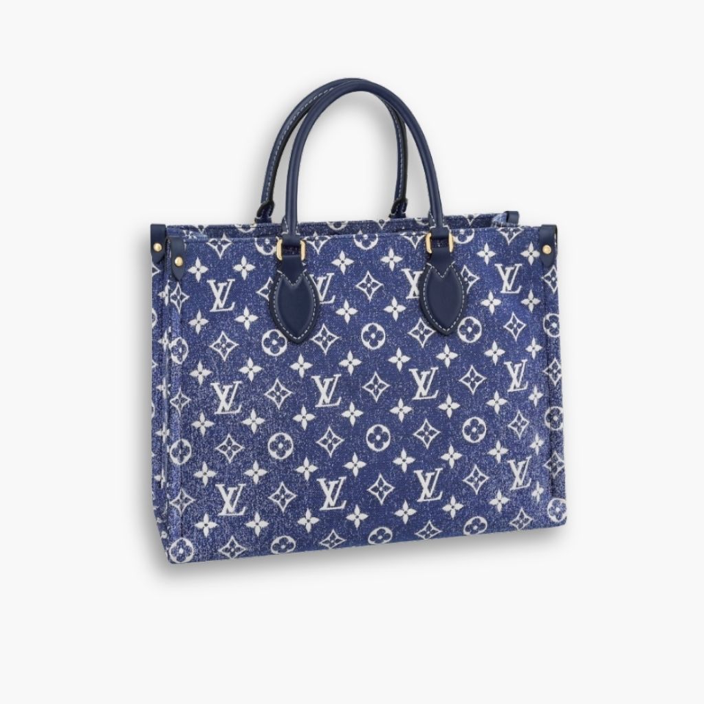 Louis Vuitton Onthego MM Denim Bag 35Cm M59608