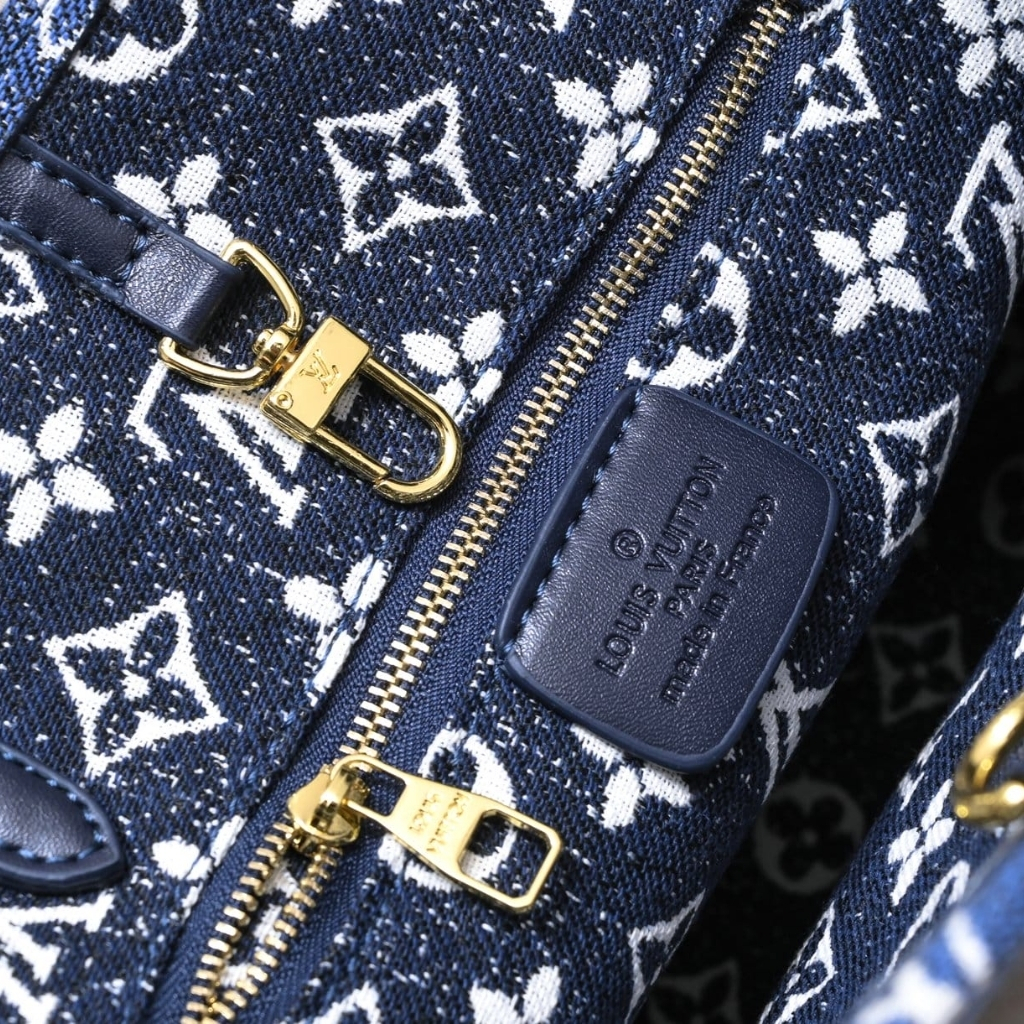 Louis Vuitton Onthego MM Denim Bag 35Cm M59608 - Image 5