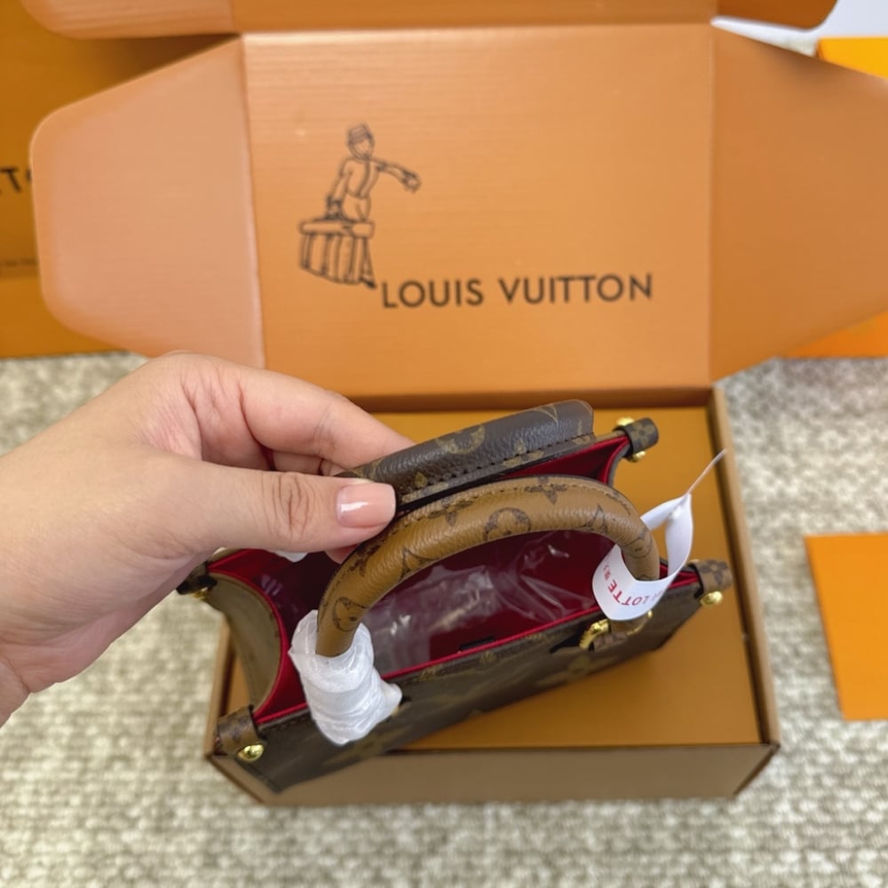 Louis Vuitton Onthego BB Bag Brown 18Cm M46839 - Image 7