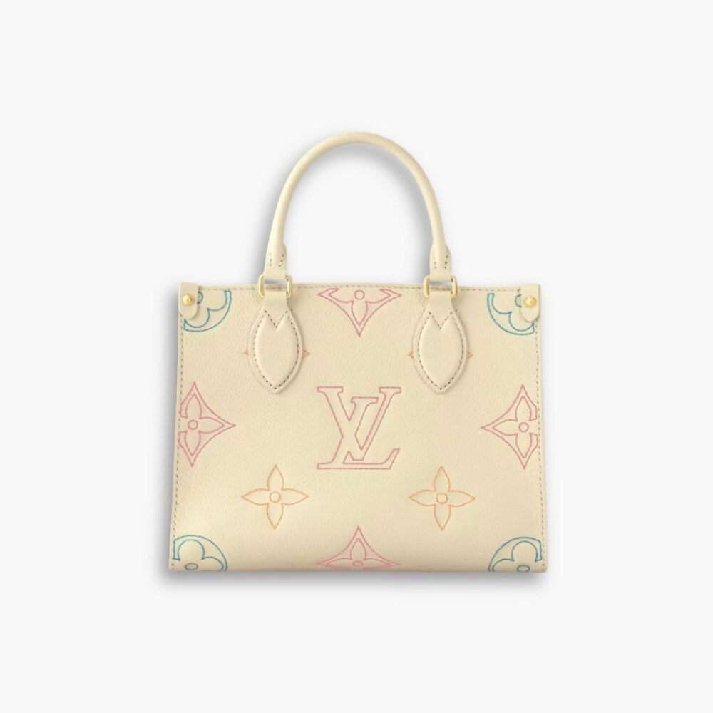 Louis Vuitton Onthego PM Monogram Pattern Beige 25Cm M46629