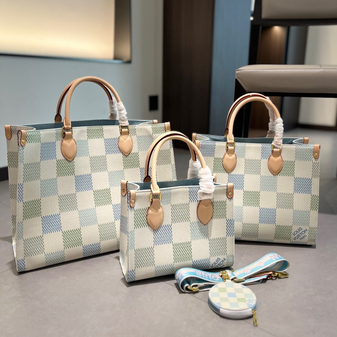 Louis Vuitton Onthego Mm Damier Canvas Pistachio 35Cm N40518 - Image 11