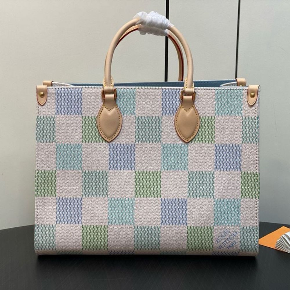 Louis Vuitton Onthego Mm Damier Canvas Pistachio 35Cm N40518 - Image 4