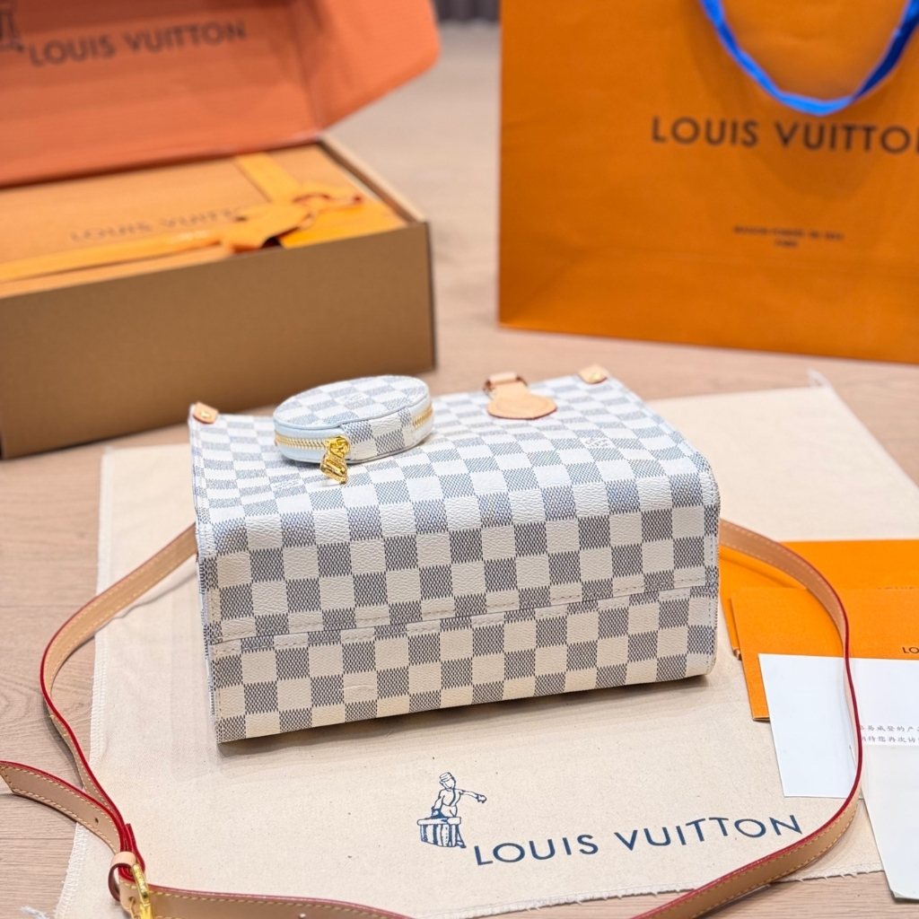 Louis Vuitton Onthego PM Damier Azur Banana 25Cm - Image 5