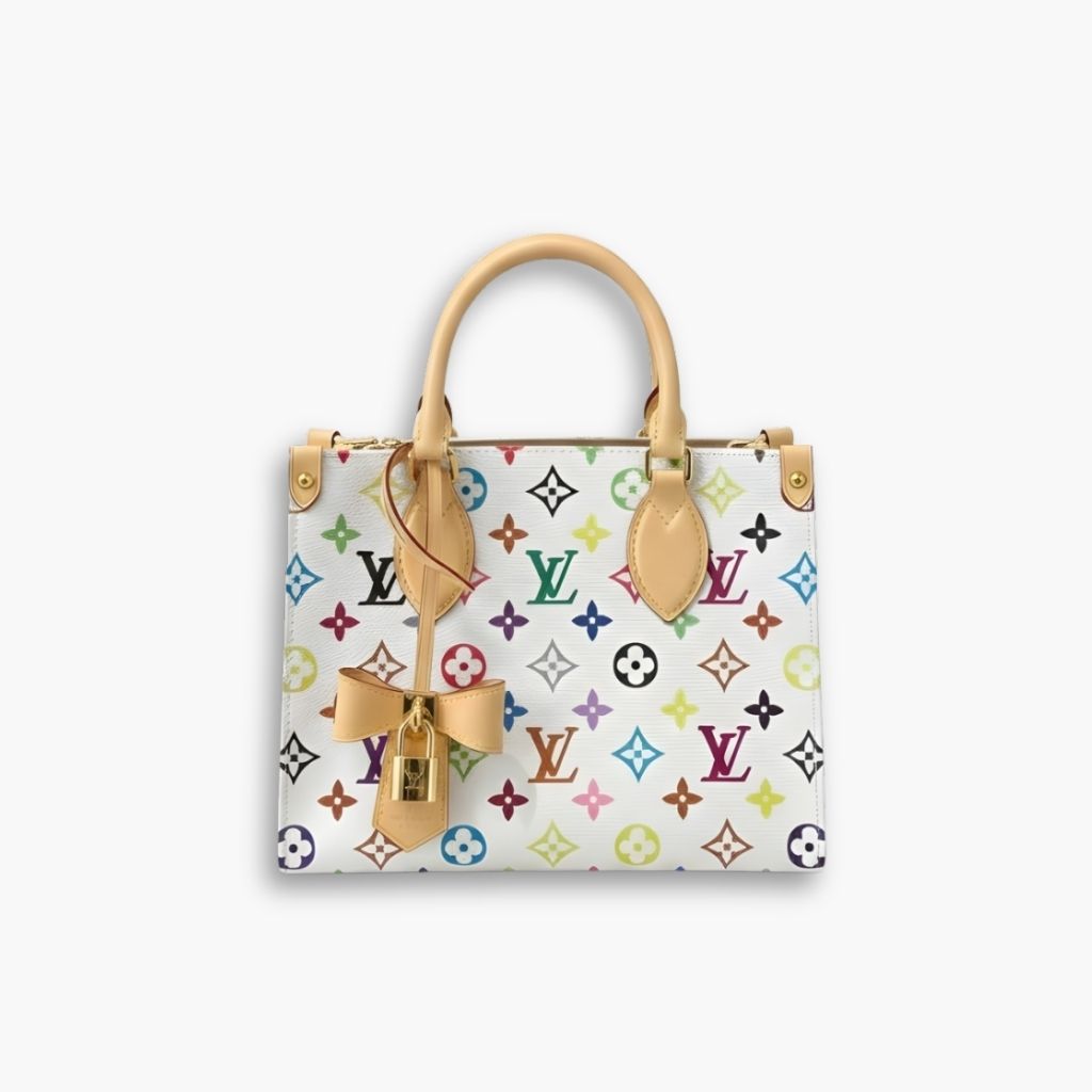 Louis Vuitton OnTheGo PM Monogram Multicolor White 25Cm M27580