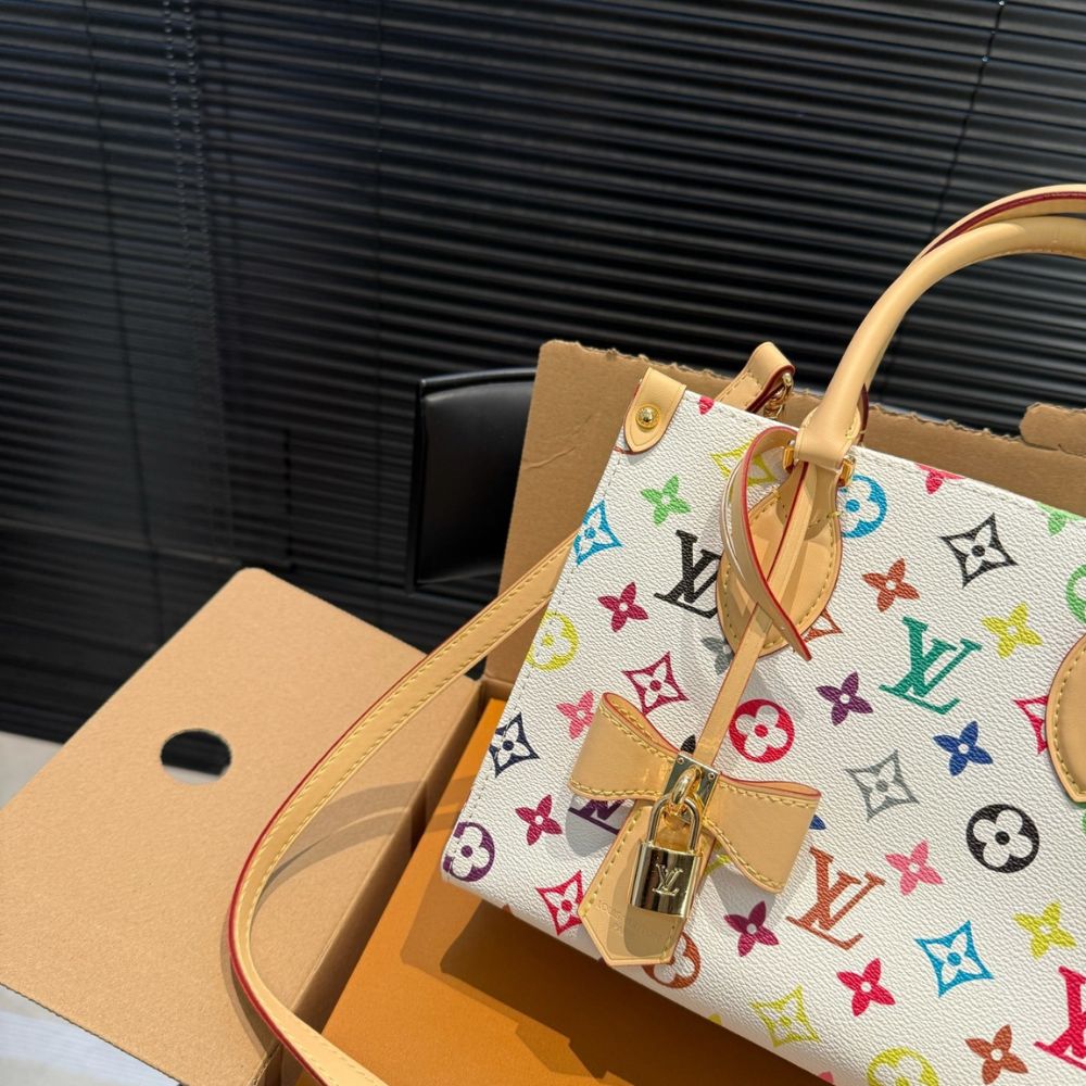 Louis Vuitton OnTheGo PM Monogram Multicolor White 25Cm M27580 - Image 5