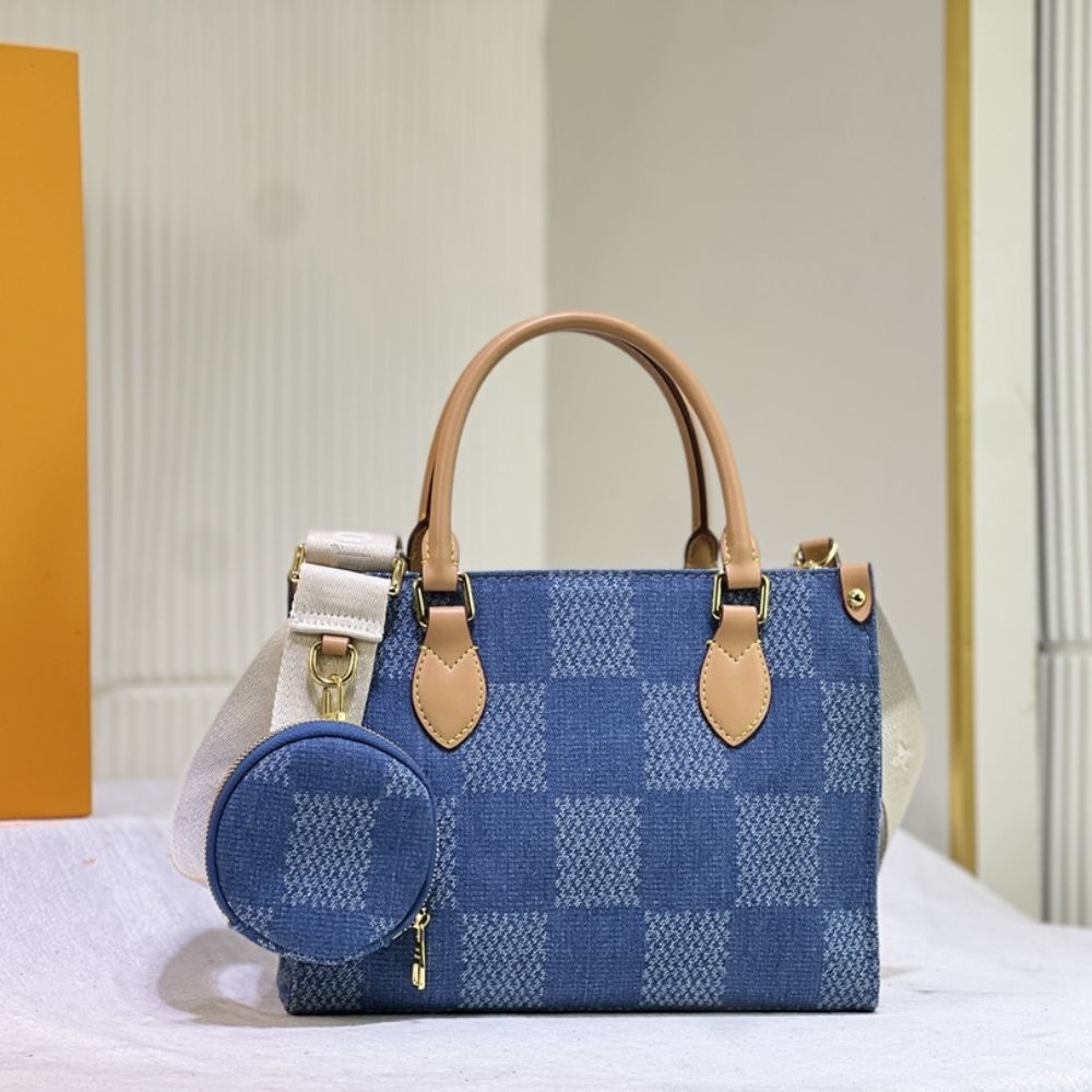 Louis Vuitton Onthego PM Denim Blue 25Cm - Image 2