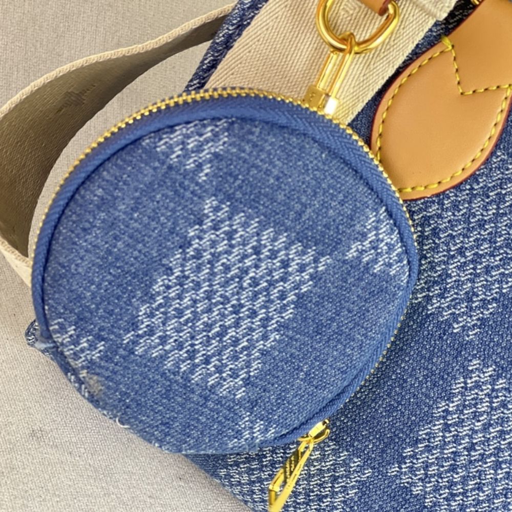 Louis Vuitton Onthego PM Denim Blue 25Cm - Image 8